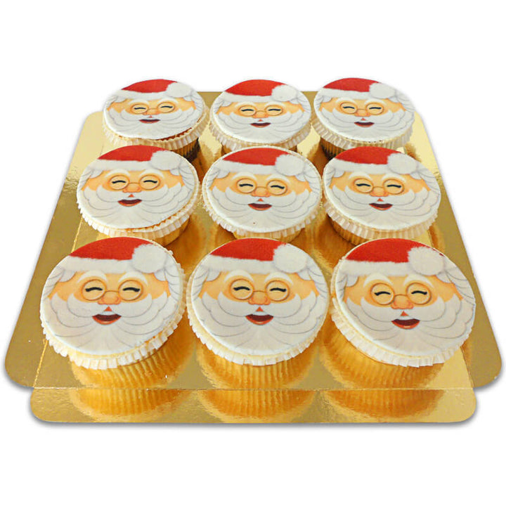 Santa Claus cupcakes, 9 pieces