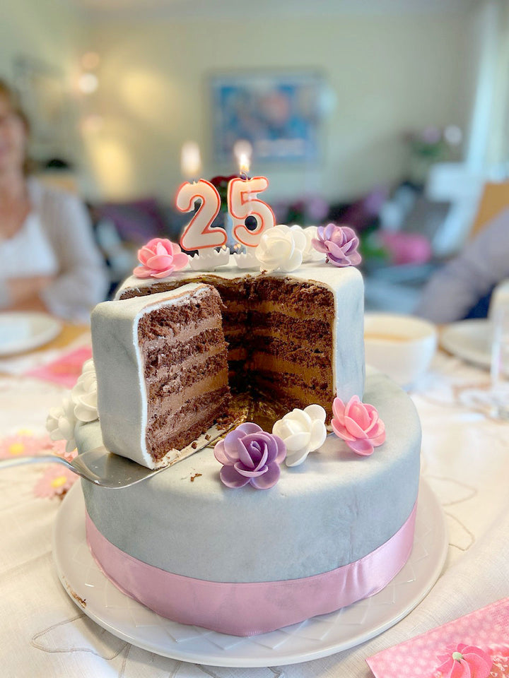 2-tier Deluxe Marble Pattern Cake