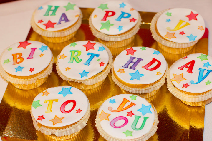 Birthday cupcakes, 9 pieces