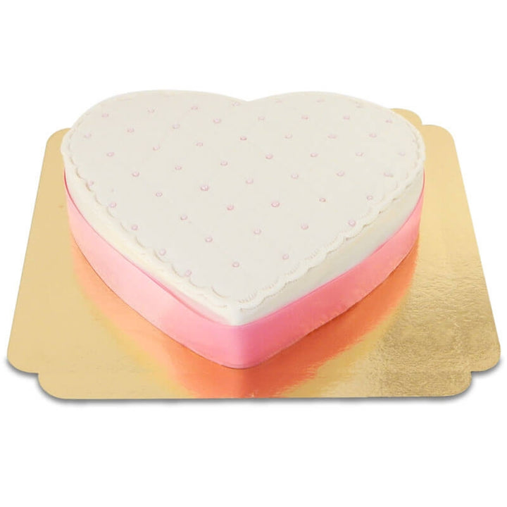 Deluxe Valentine’s Day cake in a heart shape – various colours