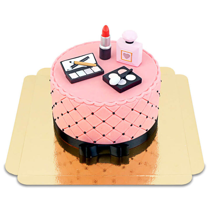 Deluxe Make-Up Cake with Black Ribbon