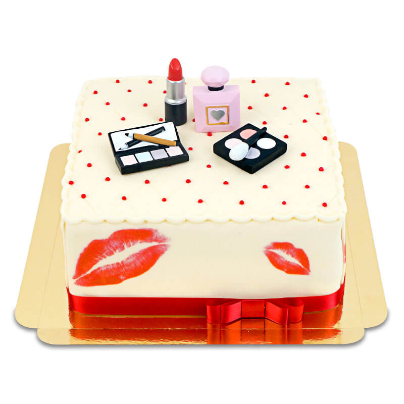 Deluxe Make-Up Cake, Square, double height