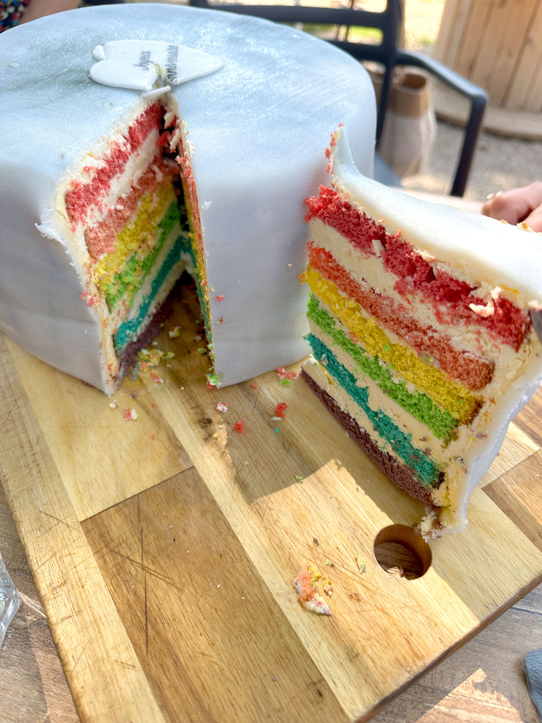 Deluxe Marble Pattern Cake – double height