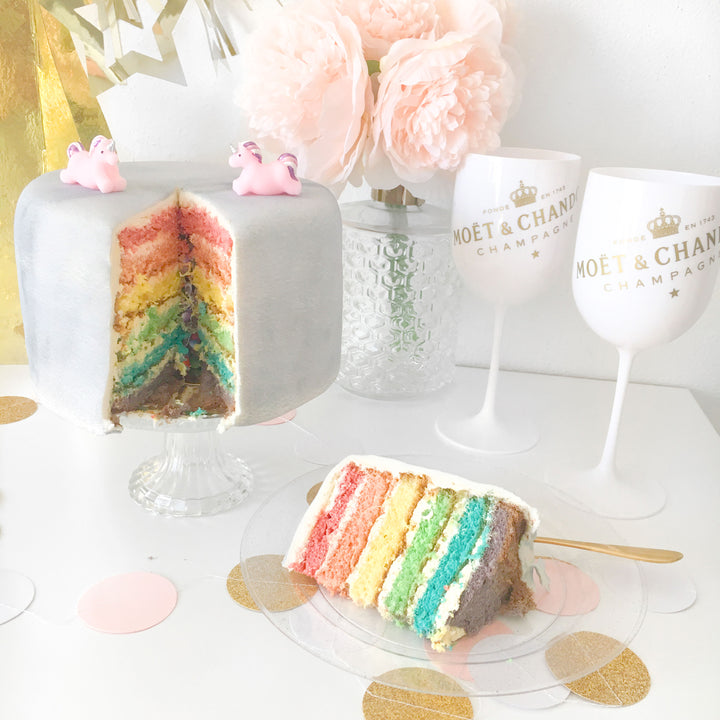 Deluxe Marble Pattern Cake – double height