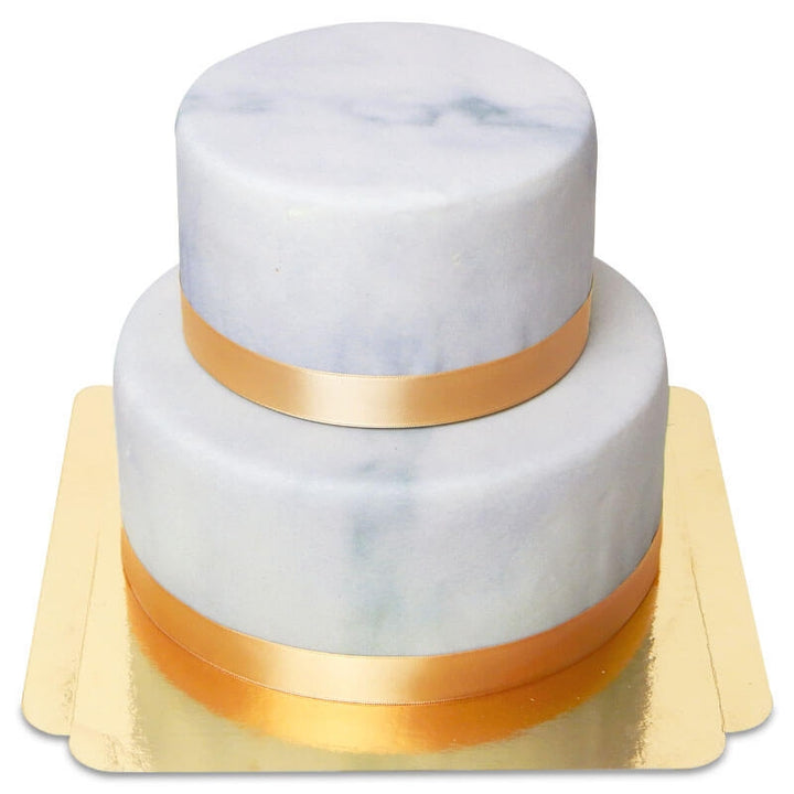 2-tier Deluxe Marble Pattern Cake