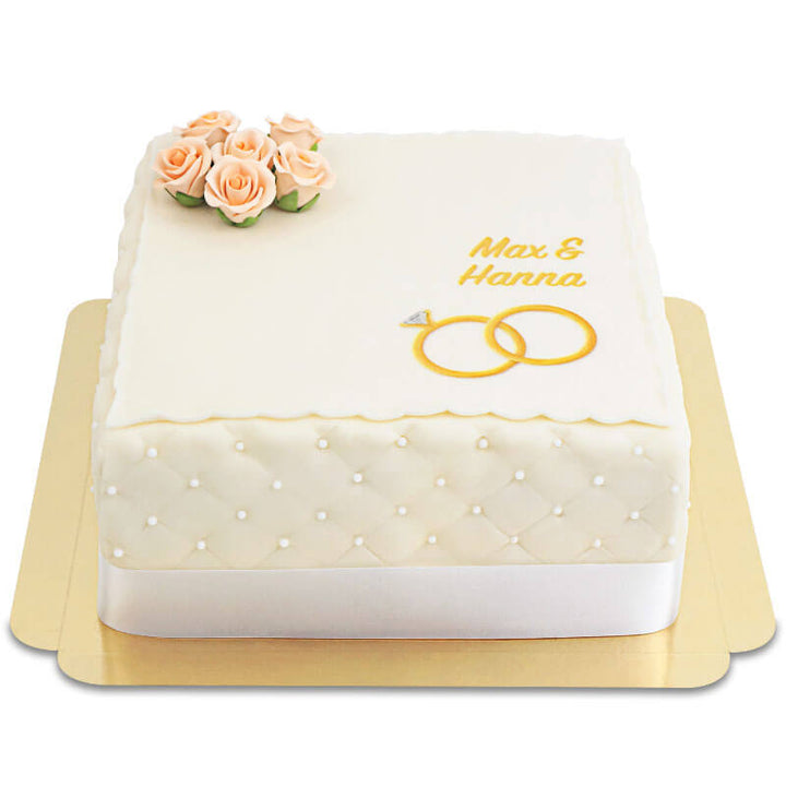 Deluxe engagement cake