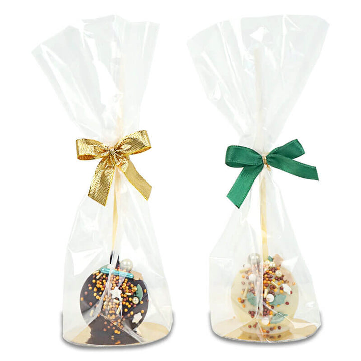 Deluxe Christmas cake pops with gold and green sprinkles (10 pieces)