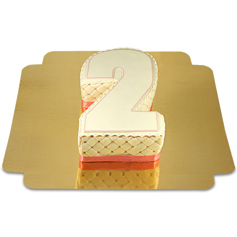 Deluxe Number Cake, various colours
