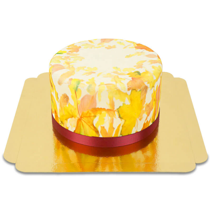 Deluxe Autumn Leaves Cake