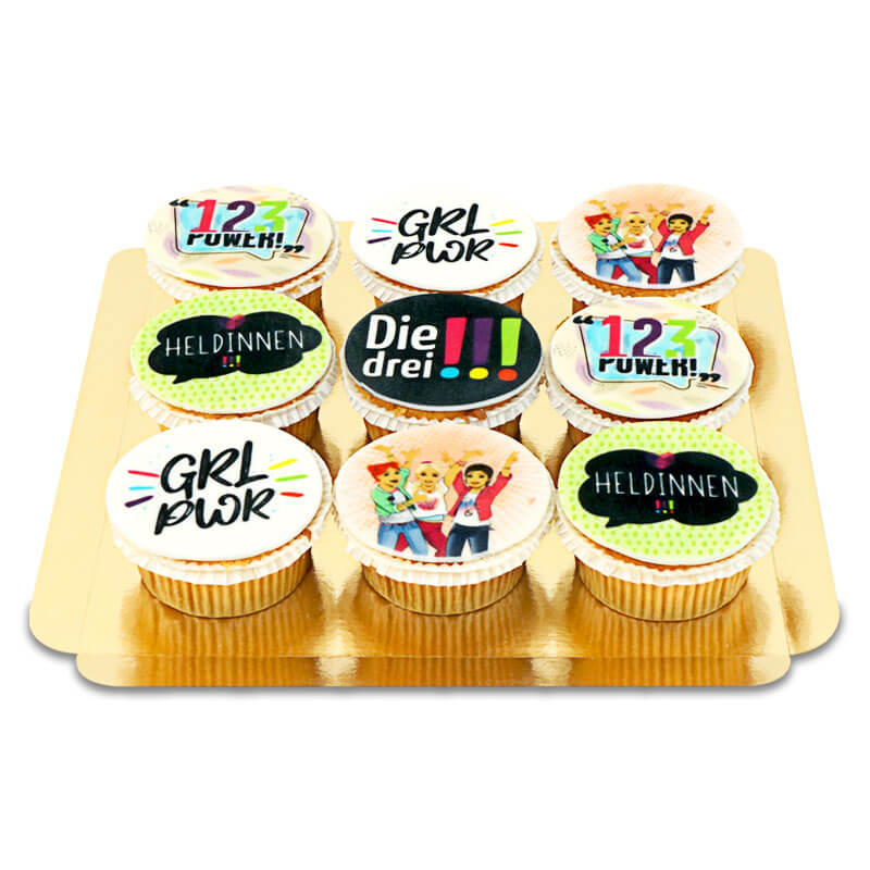 The Three !!! Cupcakes (9 pieces)