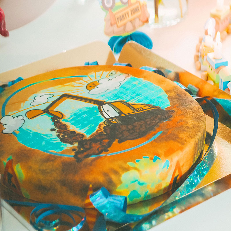 Construction Site Cake