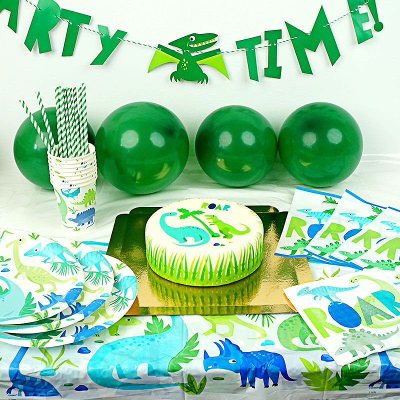 Dino party set incl. cake