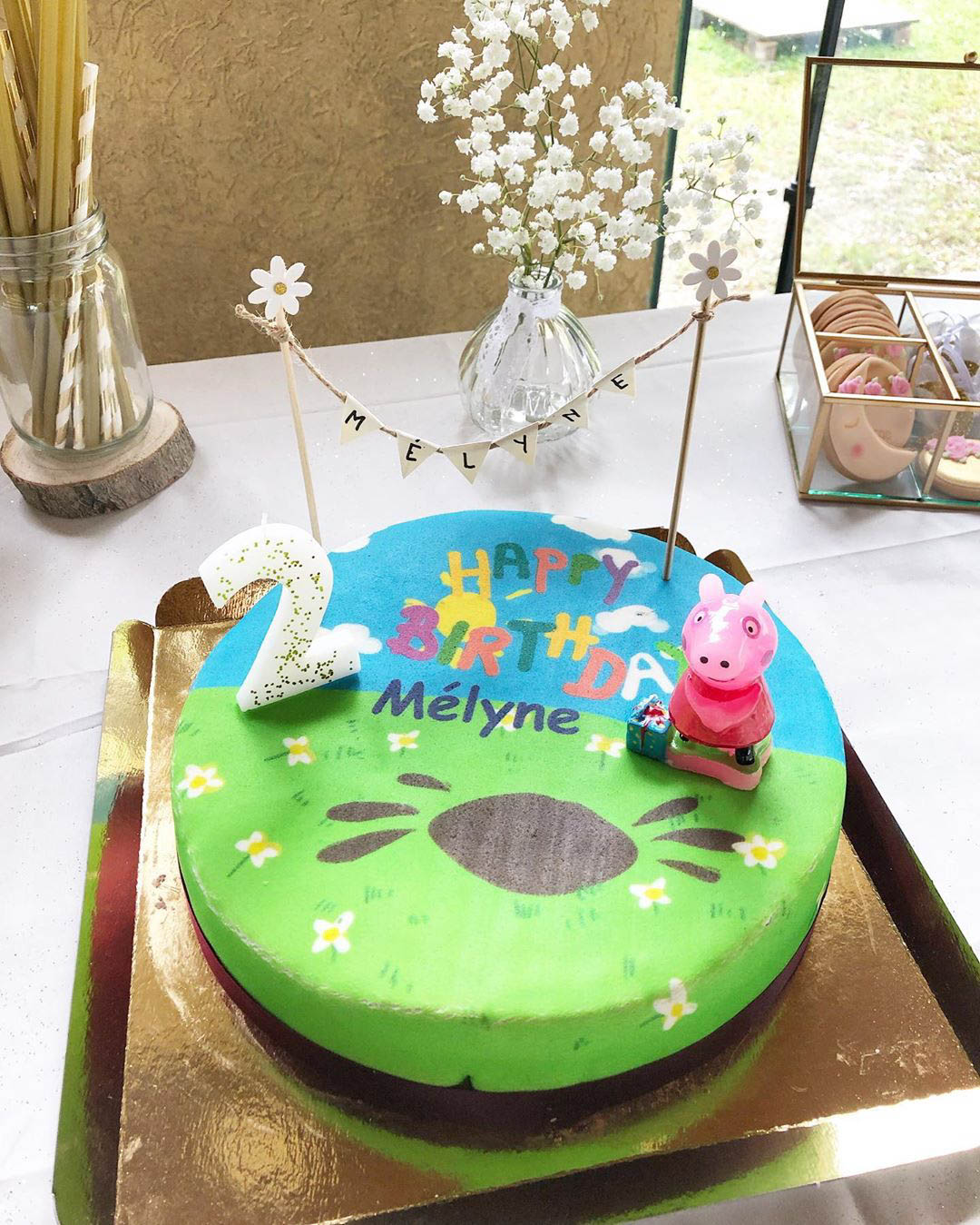 Peppa Pig birthday cake