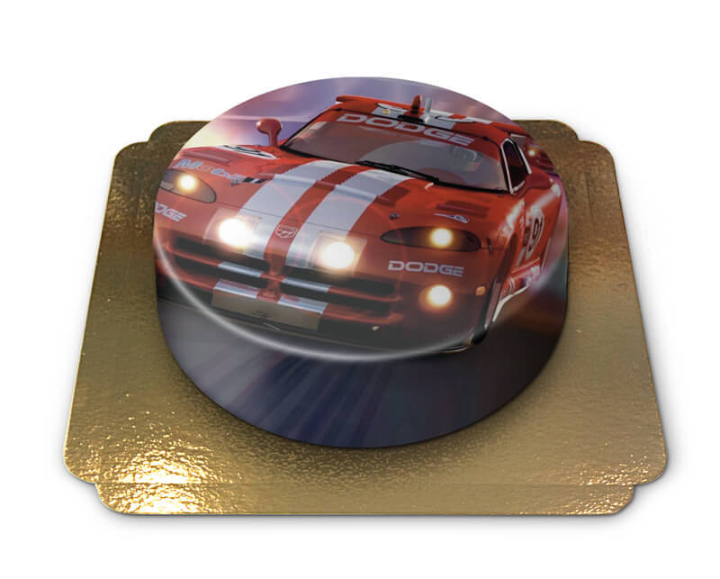 Racing car cake
