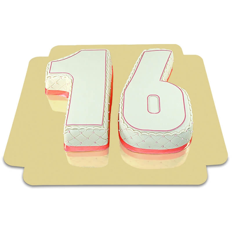 Double Deluxe Number Cake, various colours