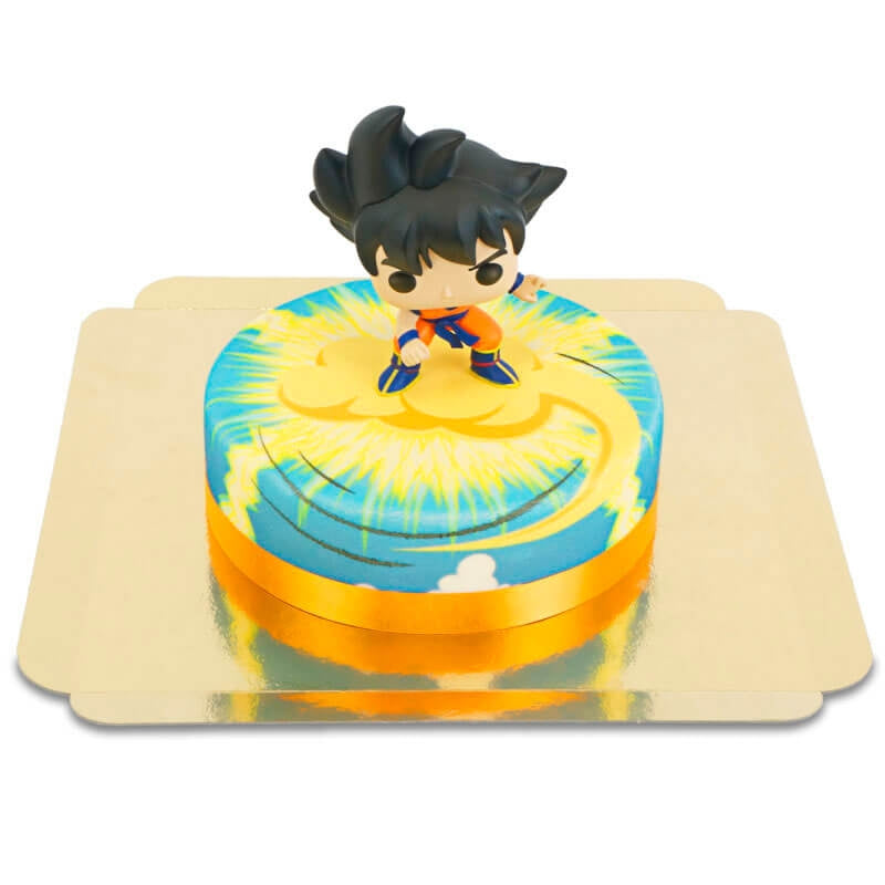 Son Goku® from Dragon Ball® on a supersonic cloud cake