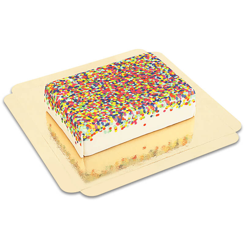 Square Confetti Cake