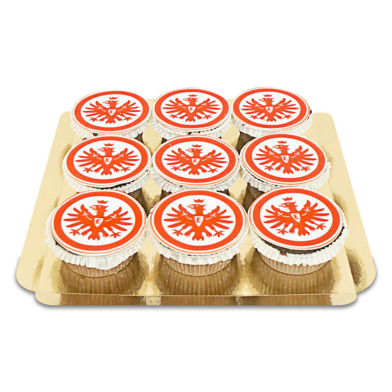 Eintracht Frankfurt Cupcakes (9 pieces)