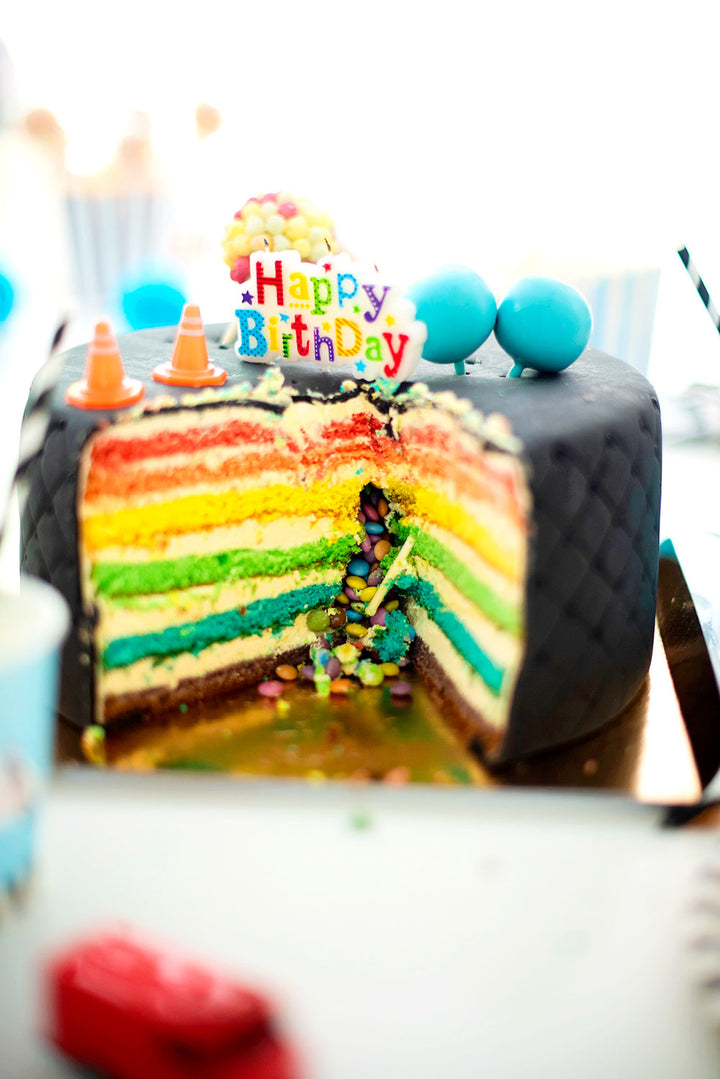Black Deluxe Cake with Cake Ribbon