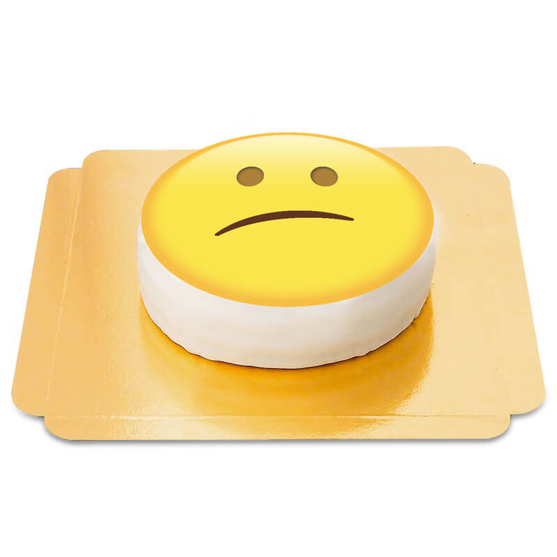 Disappointed Emoji Cake