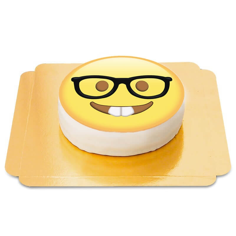 Nerd Emoji Cake