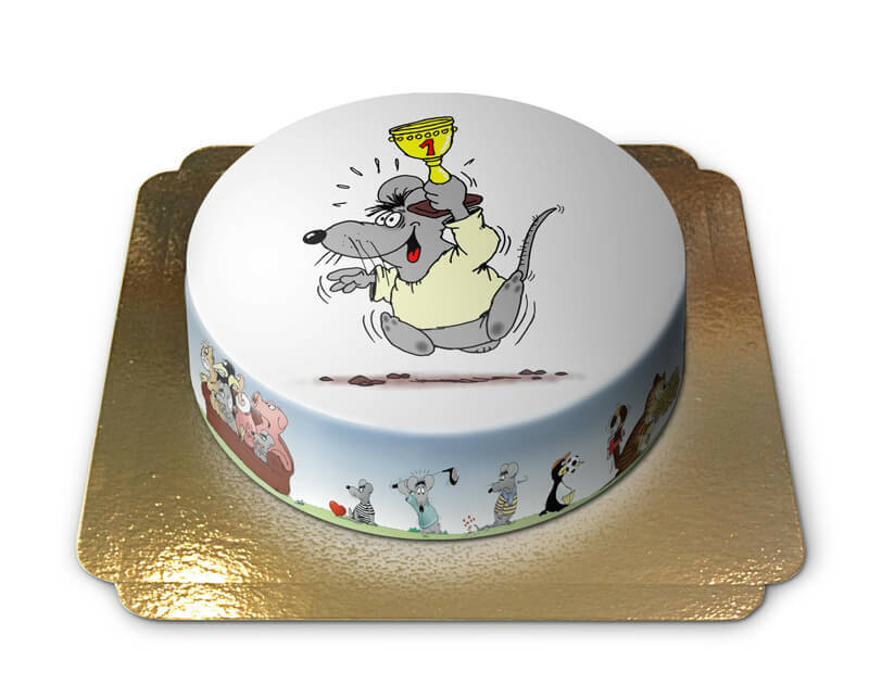 Successful Mouse with Trophy – Uli Stein
