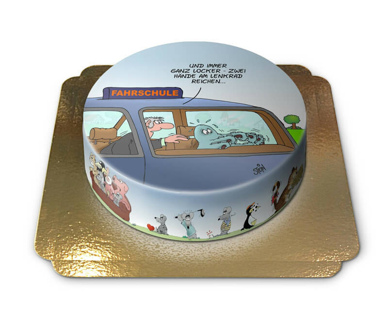 Driving Licence Cake - Uli Stein
