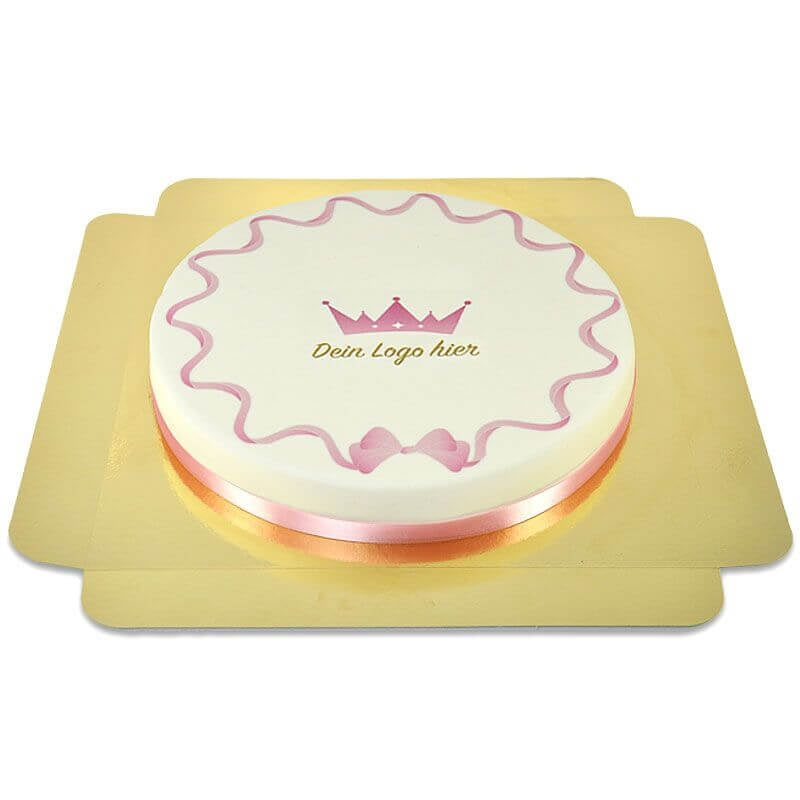 Round corporate cake – 36 cm