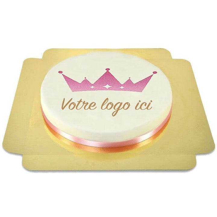 Round corporate cake – 36 cm