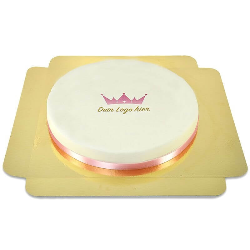 Round corporate cake – 36 cm