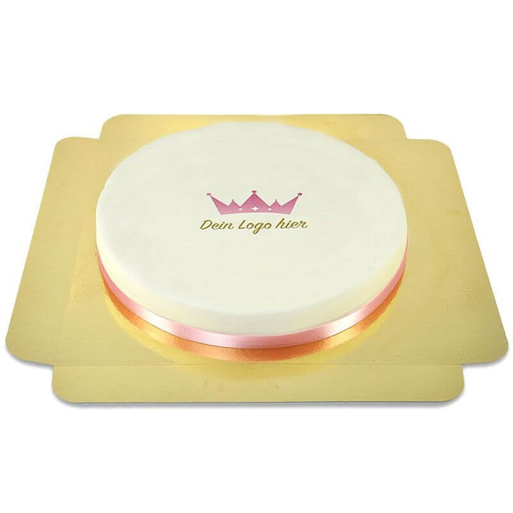 Round corporate cake – 36 cm