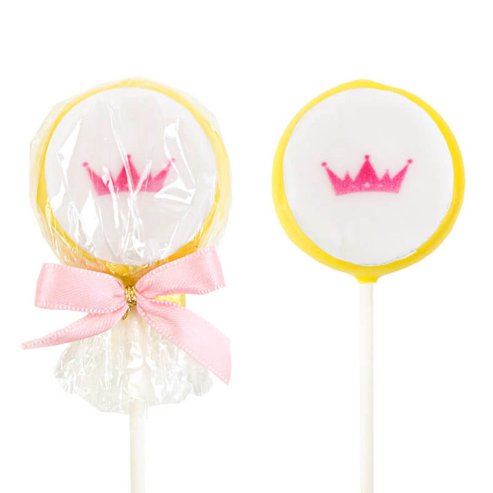 Single-colour colourful Flatpops with logo (12 pieces)