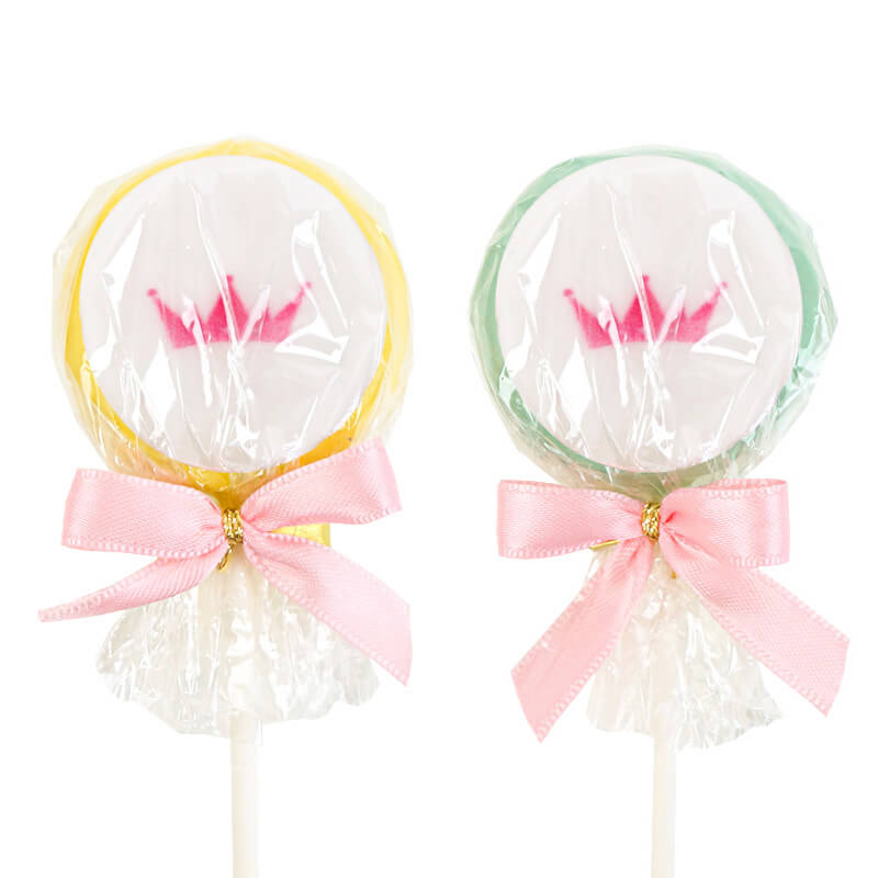 Colourful Flatpops with logo in 2 colours (2x6 pieces)