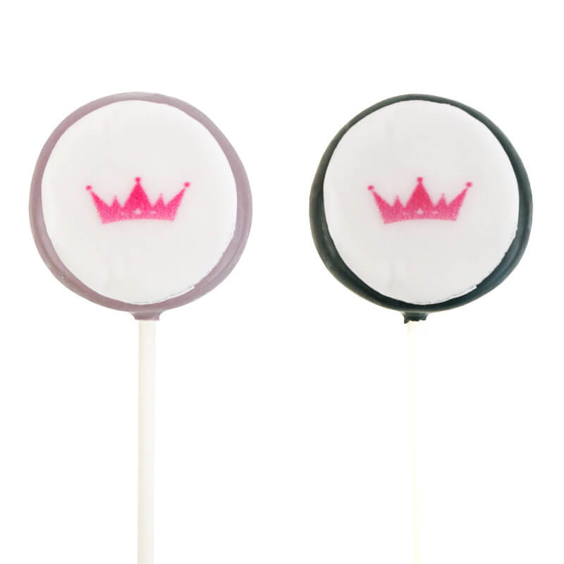 Colourful Flatpops with logo in 2 colours (2x6 pieces)
