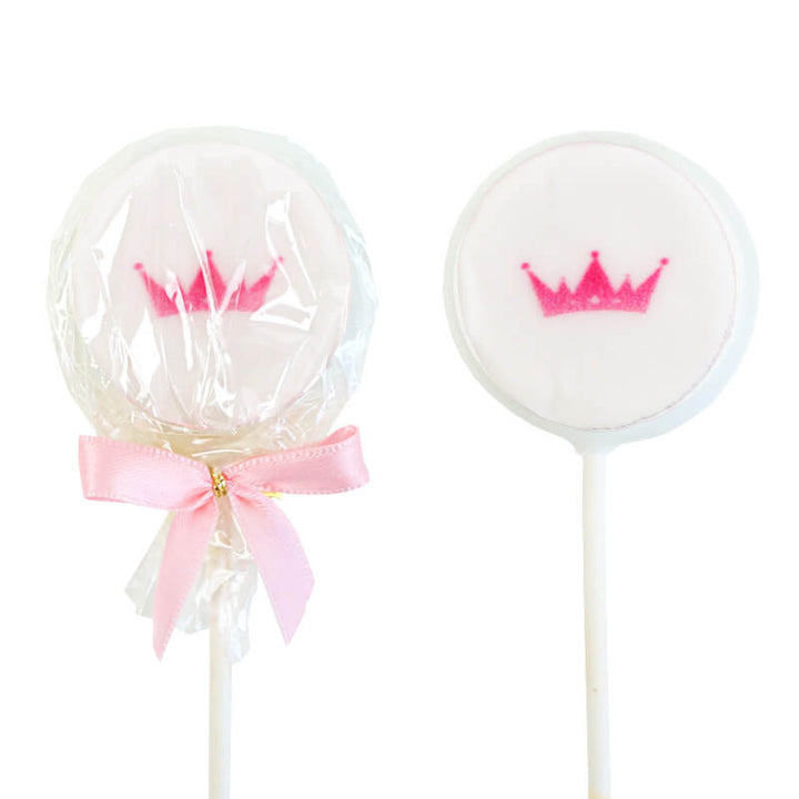 Single-colour colourful Flatpops with logo (12 pieces)