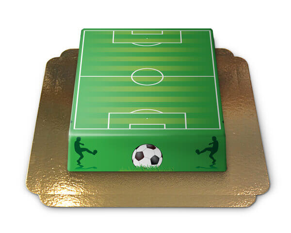 Football pitch cake