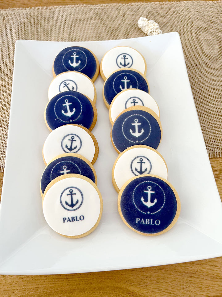 Photo biscuit, round (12 pieces)