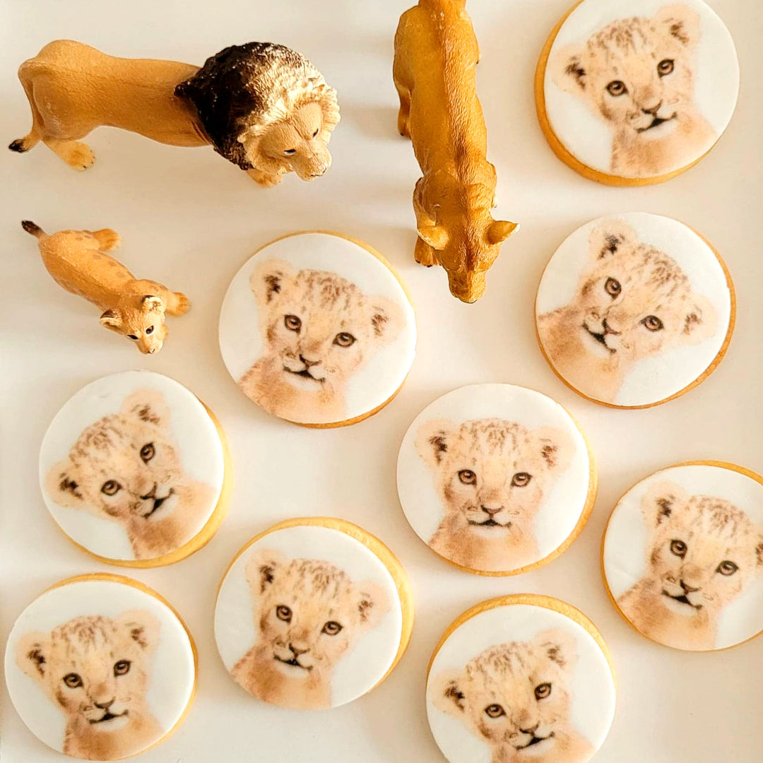 Photo biscuit, round (12 pieces)