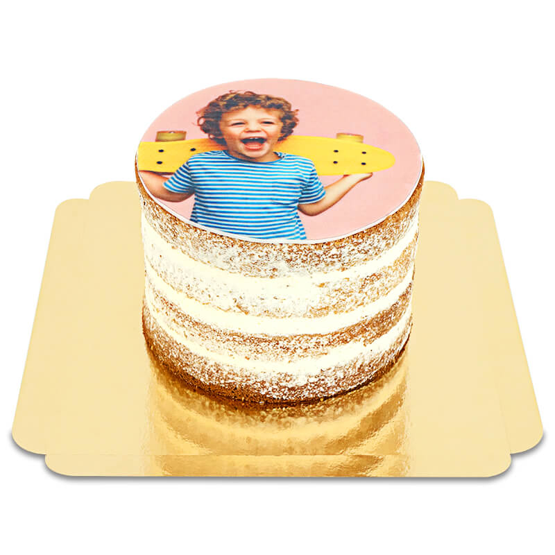 Photo Naked Cake – Vanilla/Raspberry