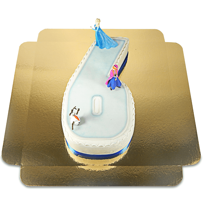 Frozen®, Anna & Olaf on Number Cake No. 6