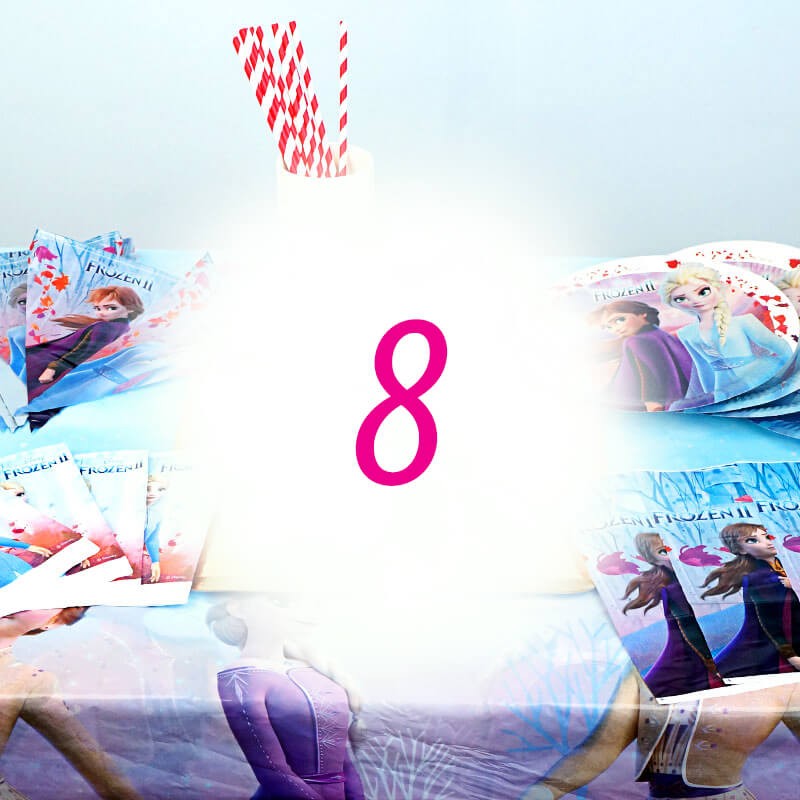 The Frozen® Party Set for 8 people – without cake