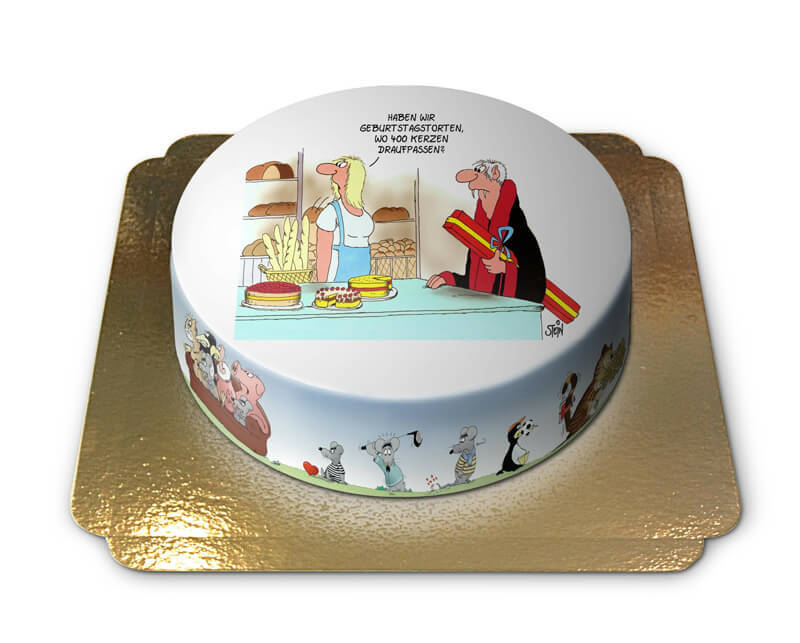 Birthday cake for the “young at heart” – Uli Stein