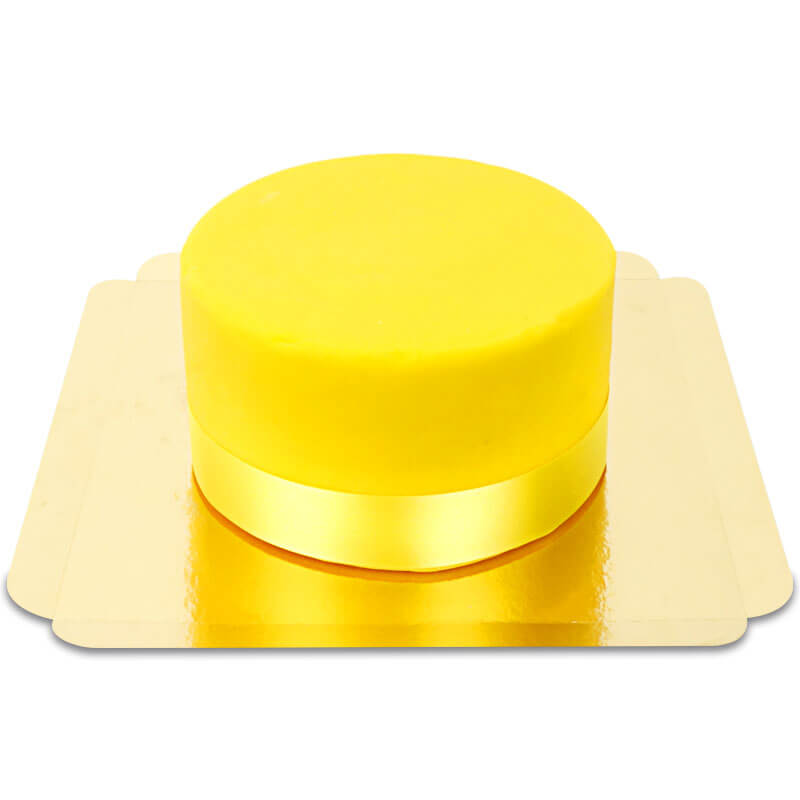 Yellow Deluxe Cake with Cake Ribbon