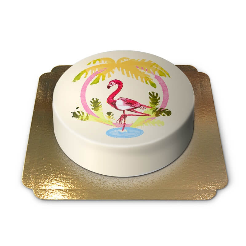 Yellow Flamingo Cake