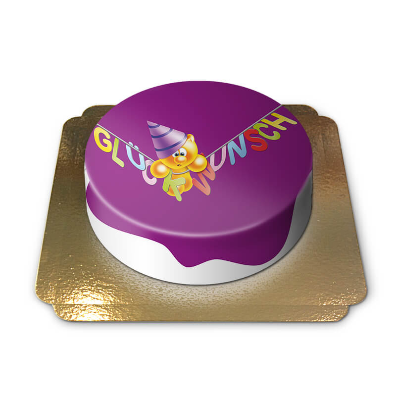 Gelini Cake - Purple Congratulations