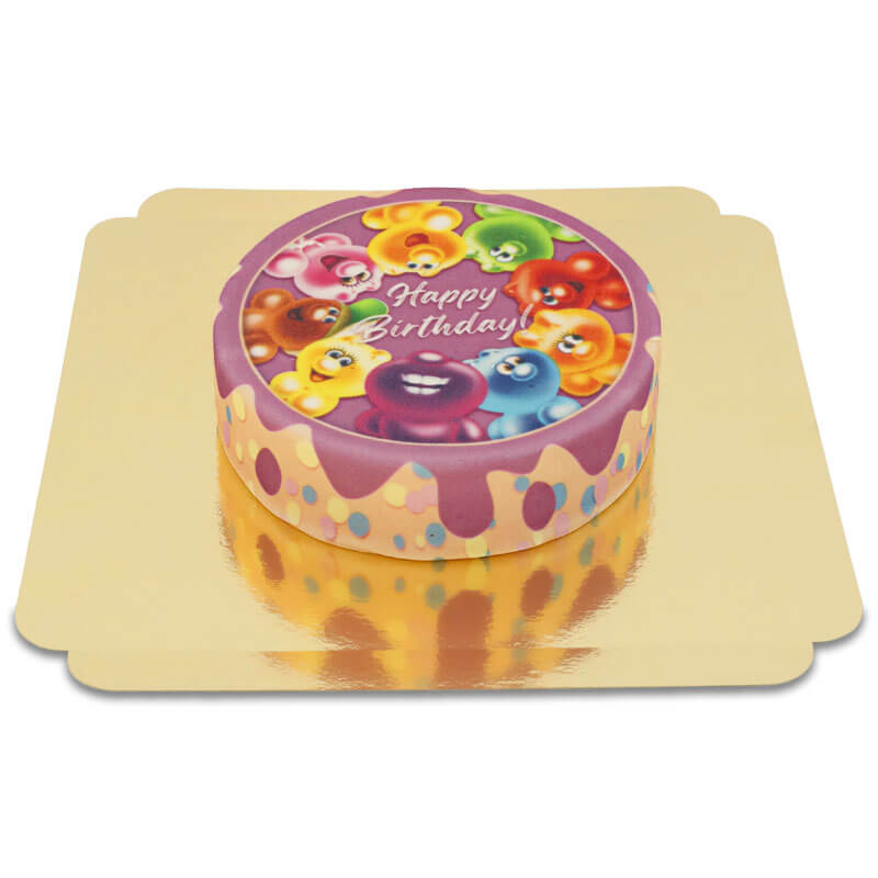 Gelini Cake - Happy Birthday Pastel