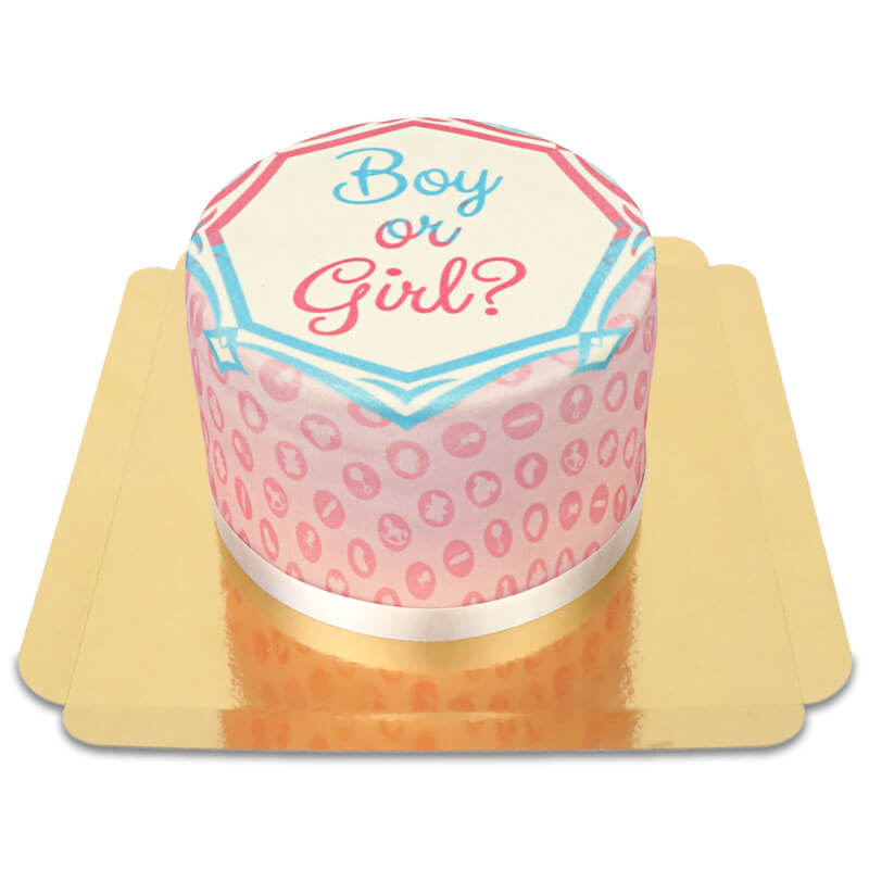 Deluxe Gender Reveal Cake