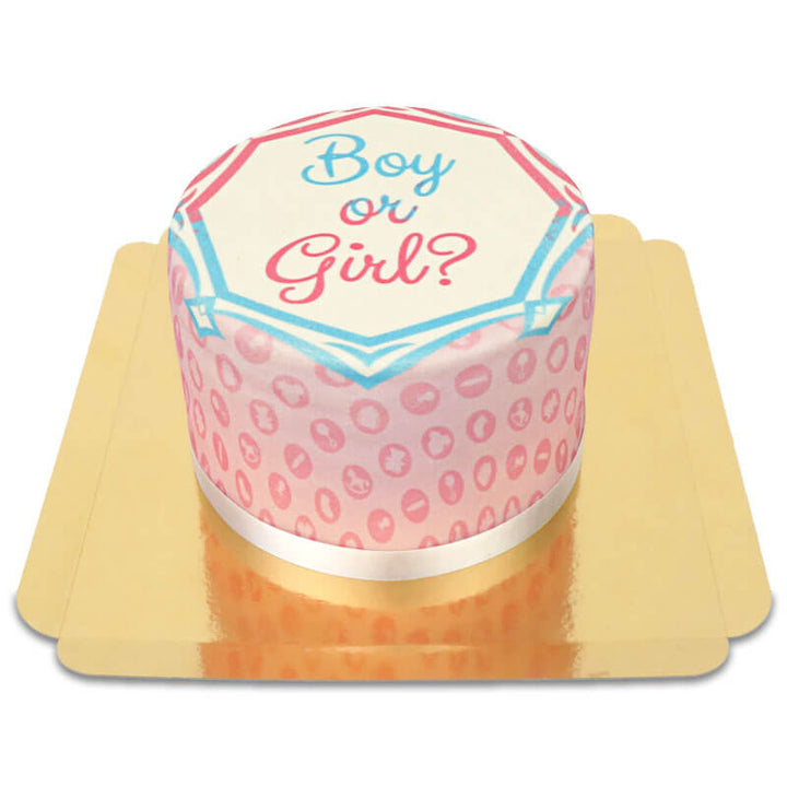 Deluxe Gender Reveal Cake