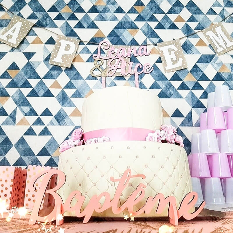 Happy Birthday Deluxe two-tier cake – various colours