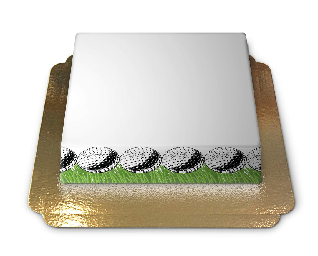 Photo cake in a golf design